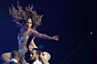 JLo luce menos sexy en concierto