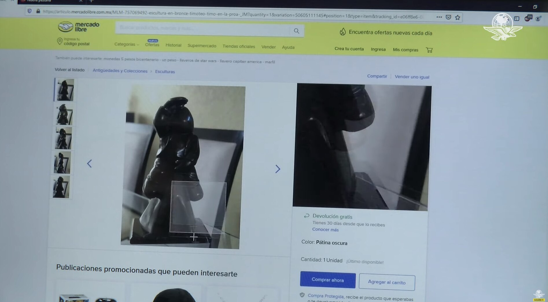 Con 18 mil pesos se compra obra de arte falsa en Internet
