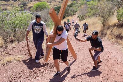 Comienzan los ensayos para el Viacrucis de La Cañada 