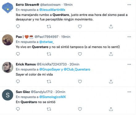 "El temblor no se sintió en Querétaro", dicen usuarios de redes sociales 