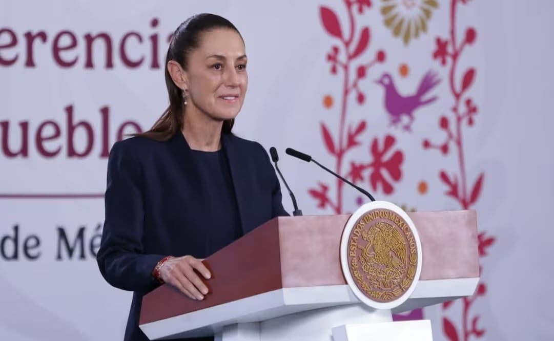 Claudia Sheinbaum Pardo en su conferencia de prensa en Palacio Nacional el 20 de abril de 2026. Foto: Fernanda Rojas / EL UNIVERSAL