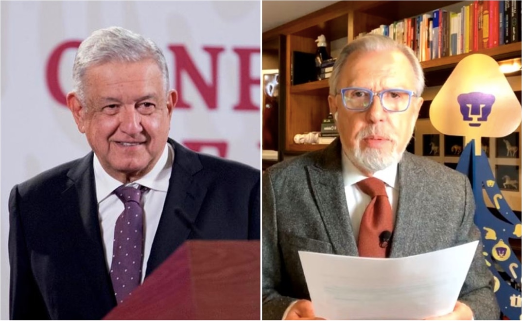 Genera polémica caricatura de López-Dóriga presentada por AMLO en la mañanera