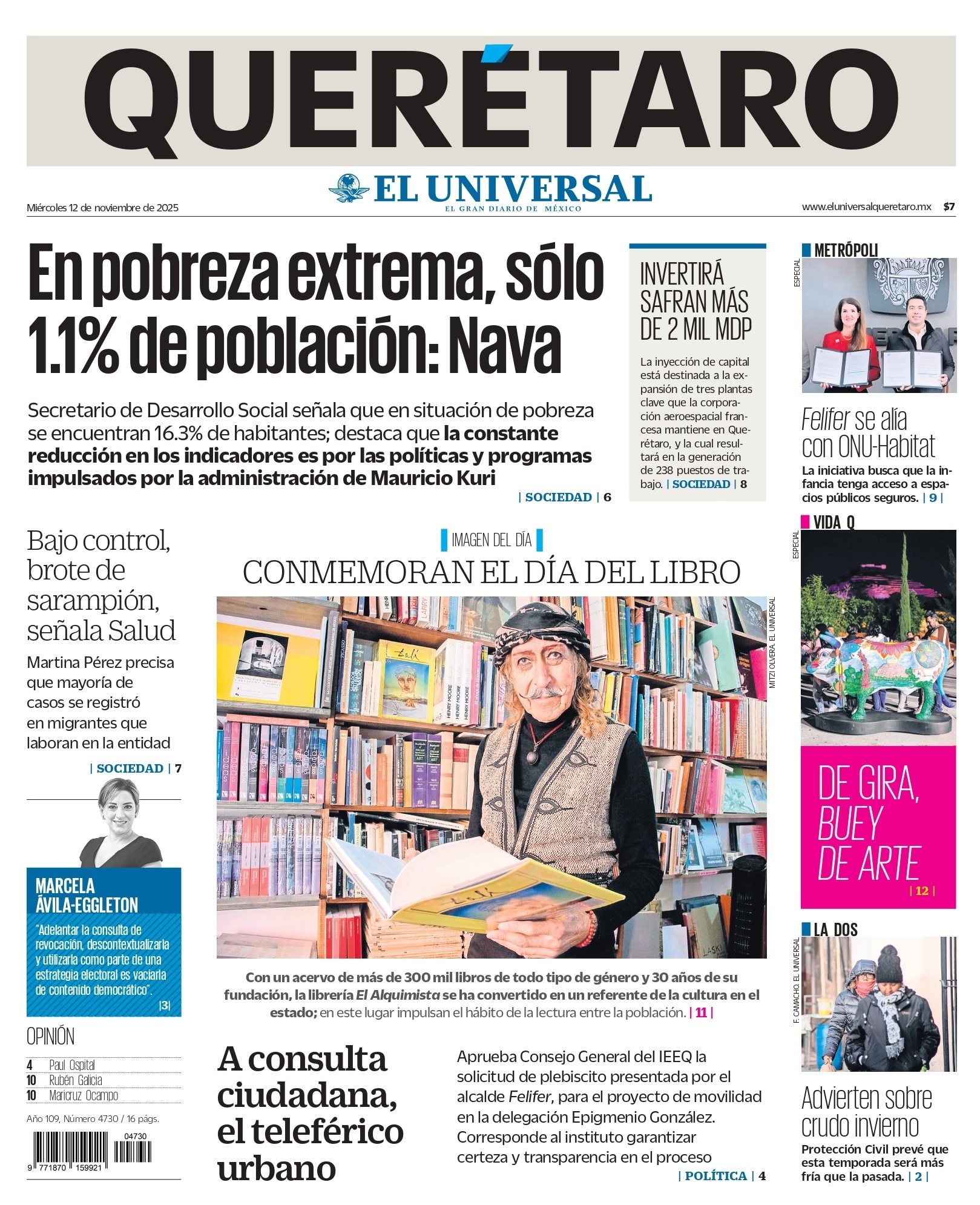 Portada 12 de noviembre de 2025