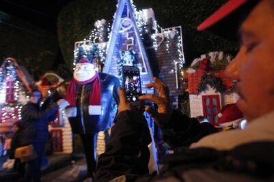 Queretanos se toman la foto de la Navidad