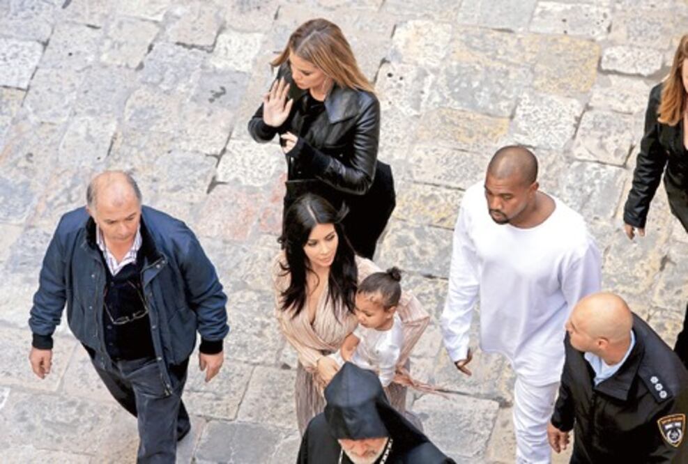 Kim Kardashian bautiza a su hija en Jerusalén