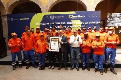 Por manejo de residuos, certifican al "ejército naranja" del municipio de Querétaro 