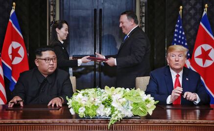 Trump y Kim Jong-un firman acuerdo para desnuclearizar a Corea del Norte