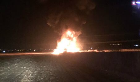 Arde en SJR camioneta con combustible robado