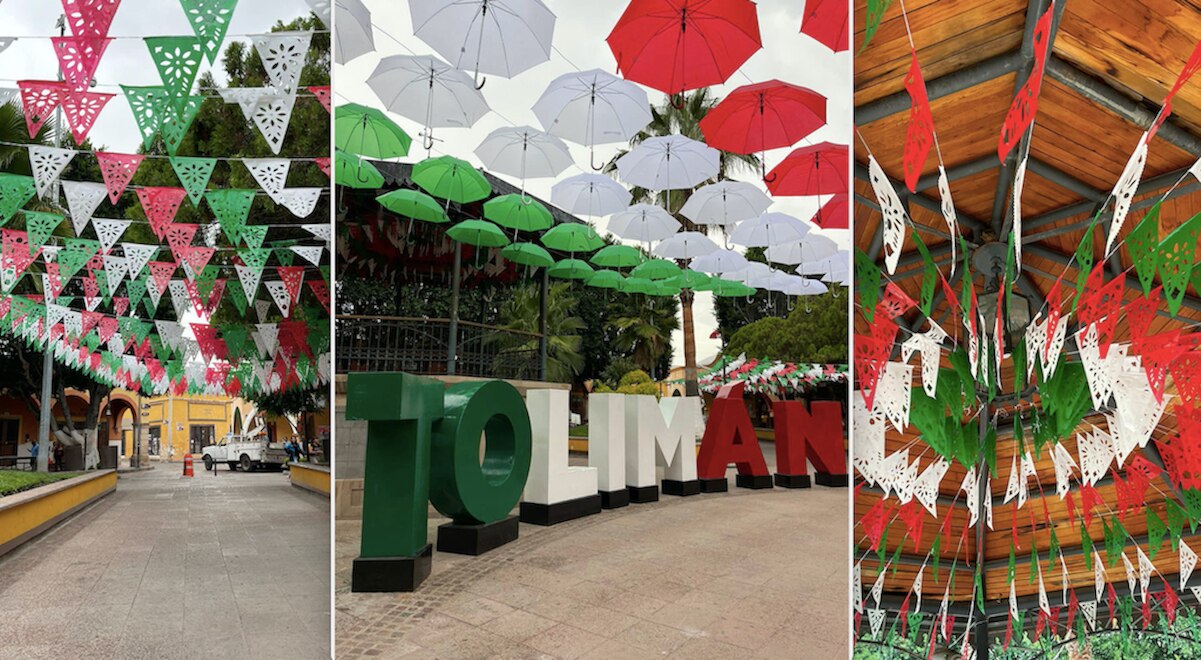 Tolimán tampoco se quedó atrás y se pintó de colores patrios