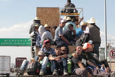 Migrantes arriban unidos a Querétaro
