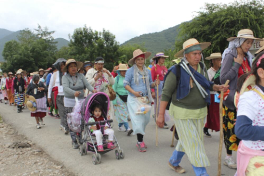 Llegan peregrinas a Vizarrón, Cadereyta