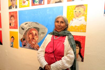 Macedonia Blas es retratada por niños