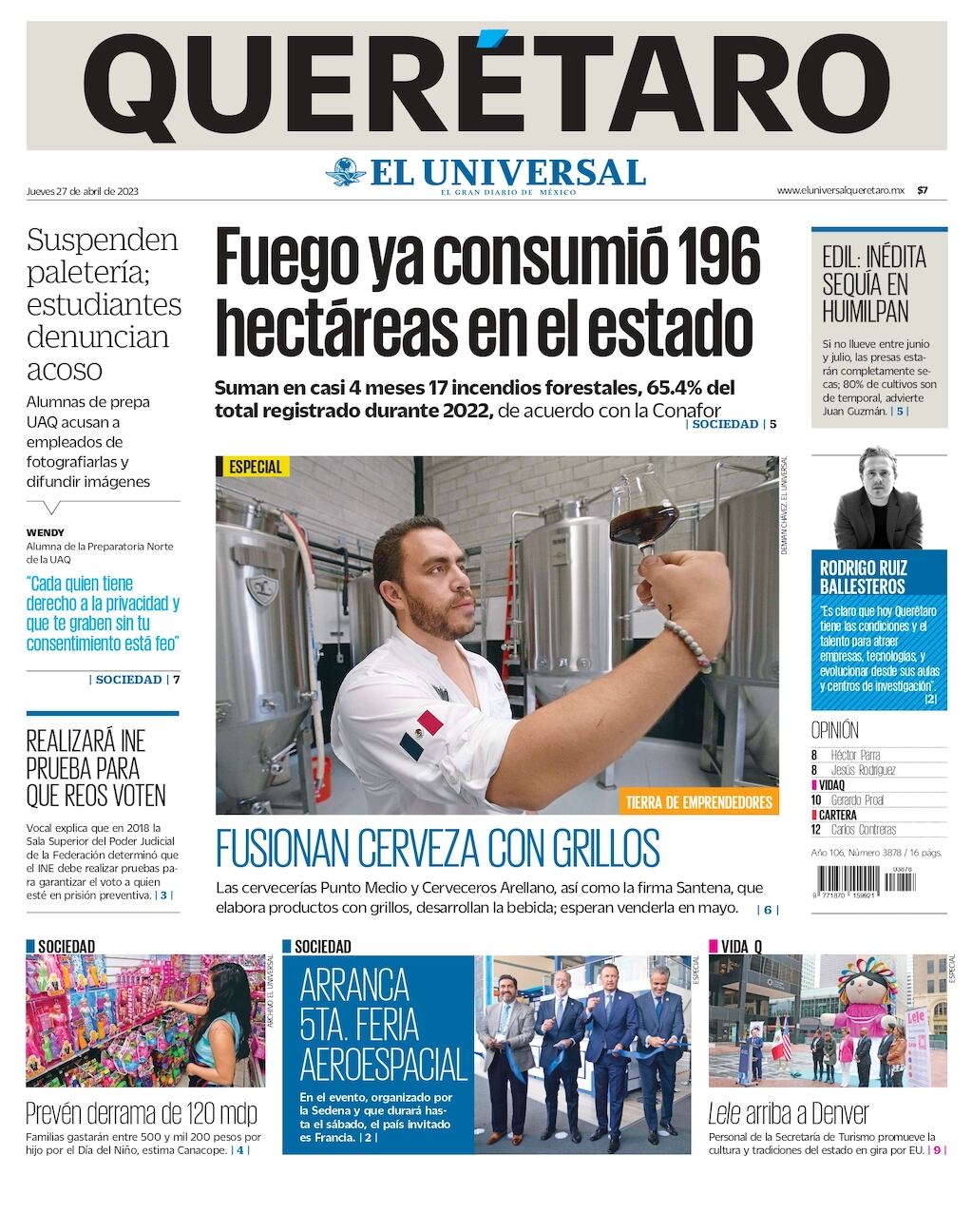 Portada 27 de abril de 2023