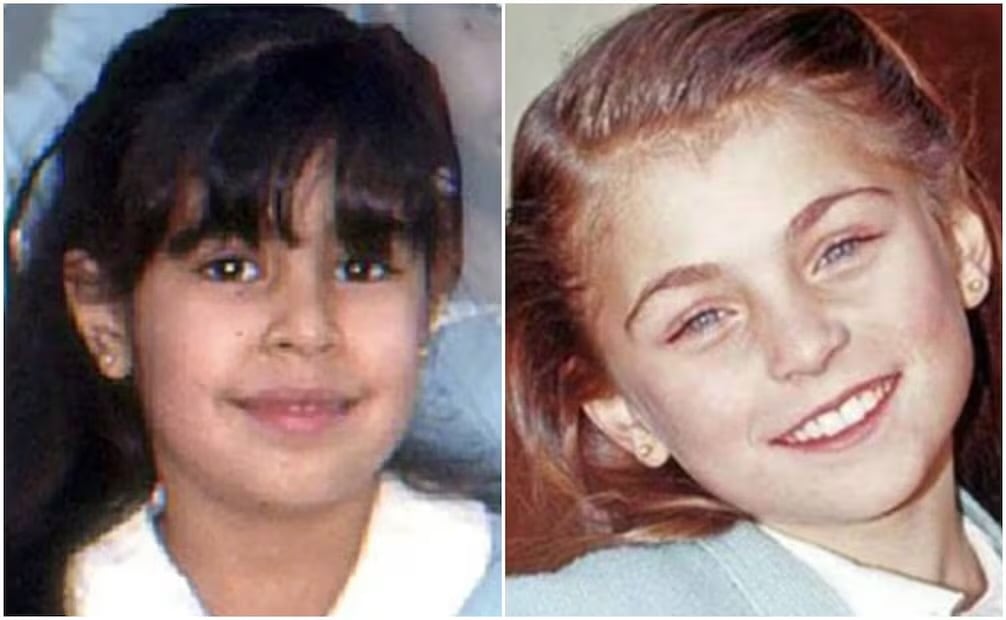 Christel Klitbo como Valeria y Ludwika Paleta como María Joaquina, en la telenovela "Carrusel".