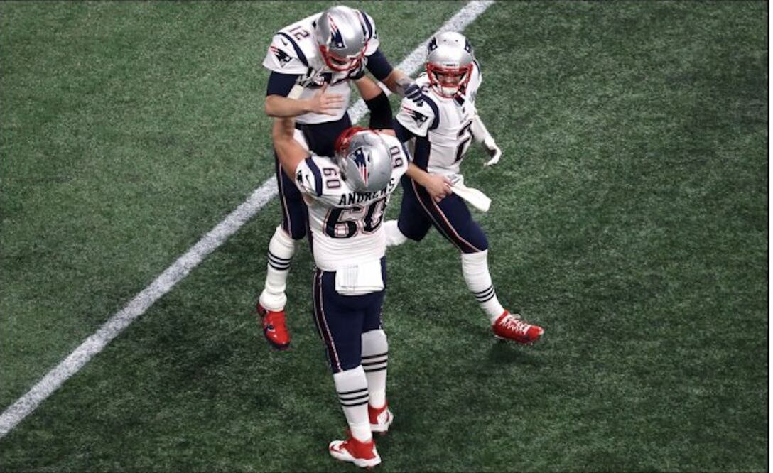 Tom Brady festeja otro título. Foto: AFP
