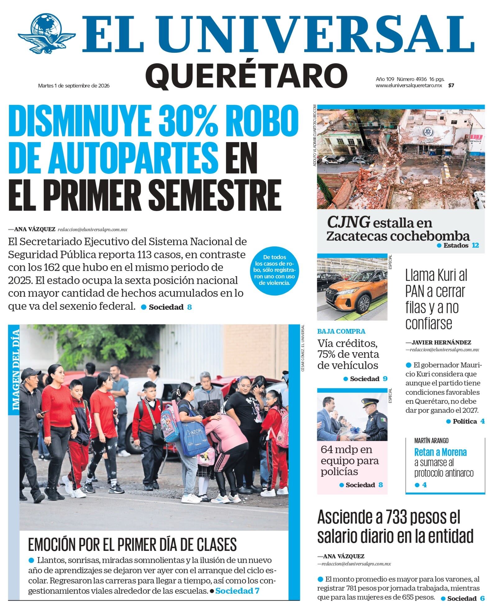 Foto. El Universal Querétaro