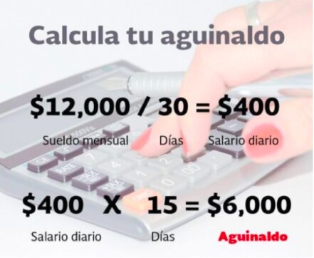 ¿Cómo se calcula el aguinaldo 2020?