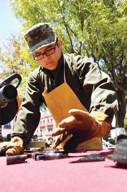 Van destruidas 41 armas de fuego