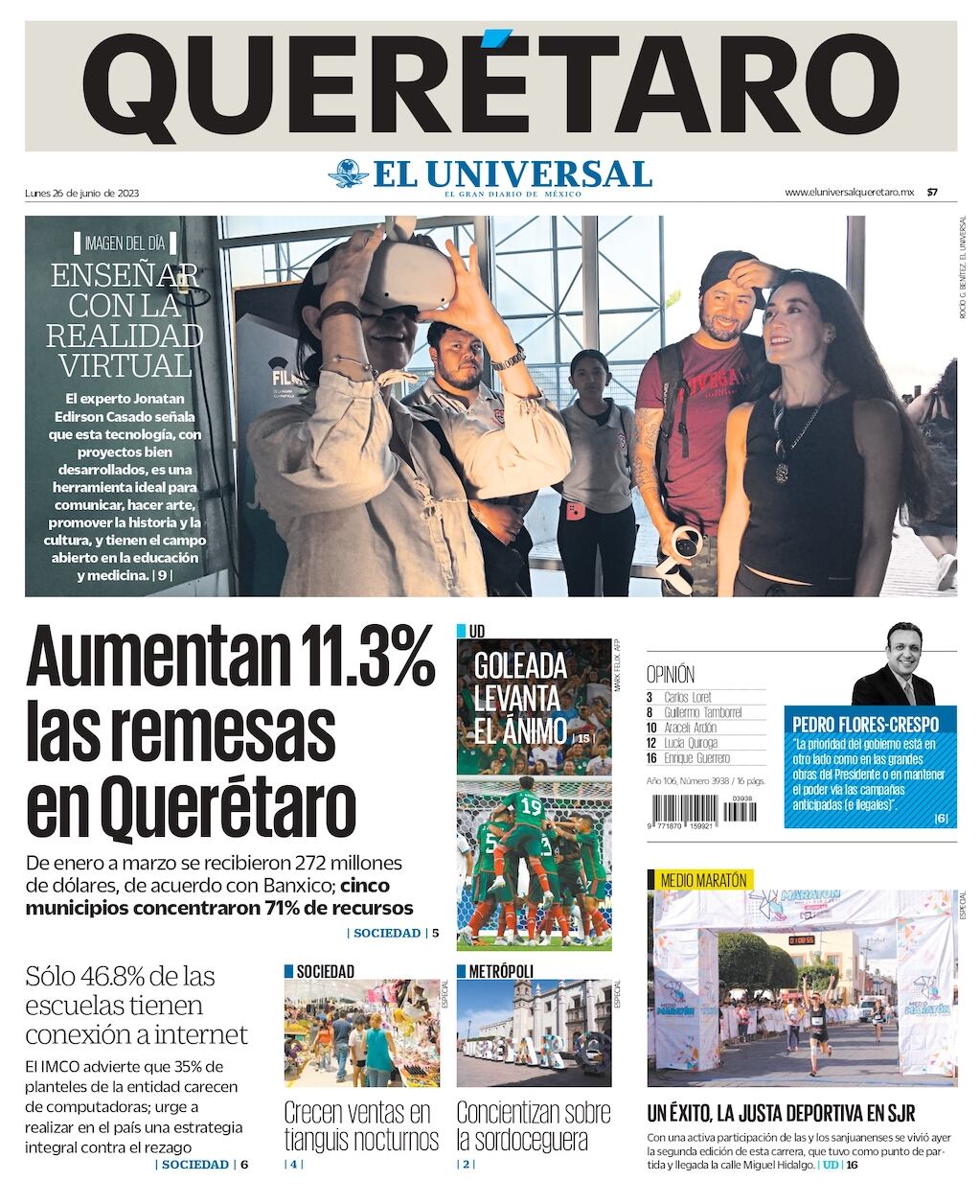 Portada 26 de junio de 2023