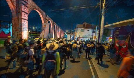 Con fe al hombro, inicia la peregrinación masculina rumbo al Tepeyac
