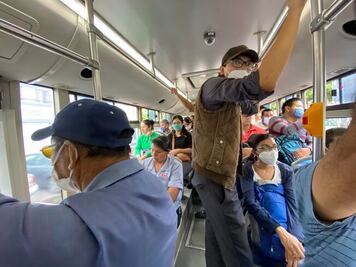 Diputado pide no hablar en el transporte público para evitar contagios de Covid-19