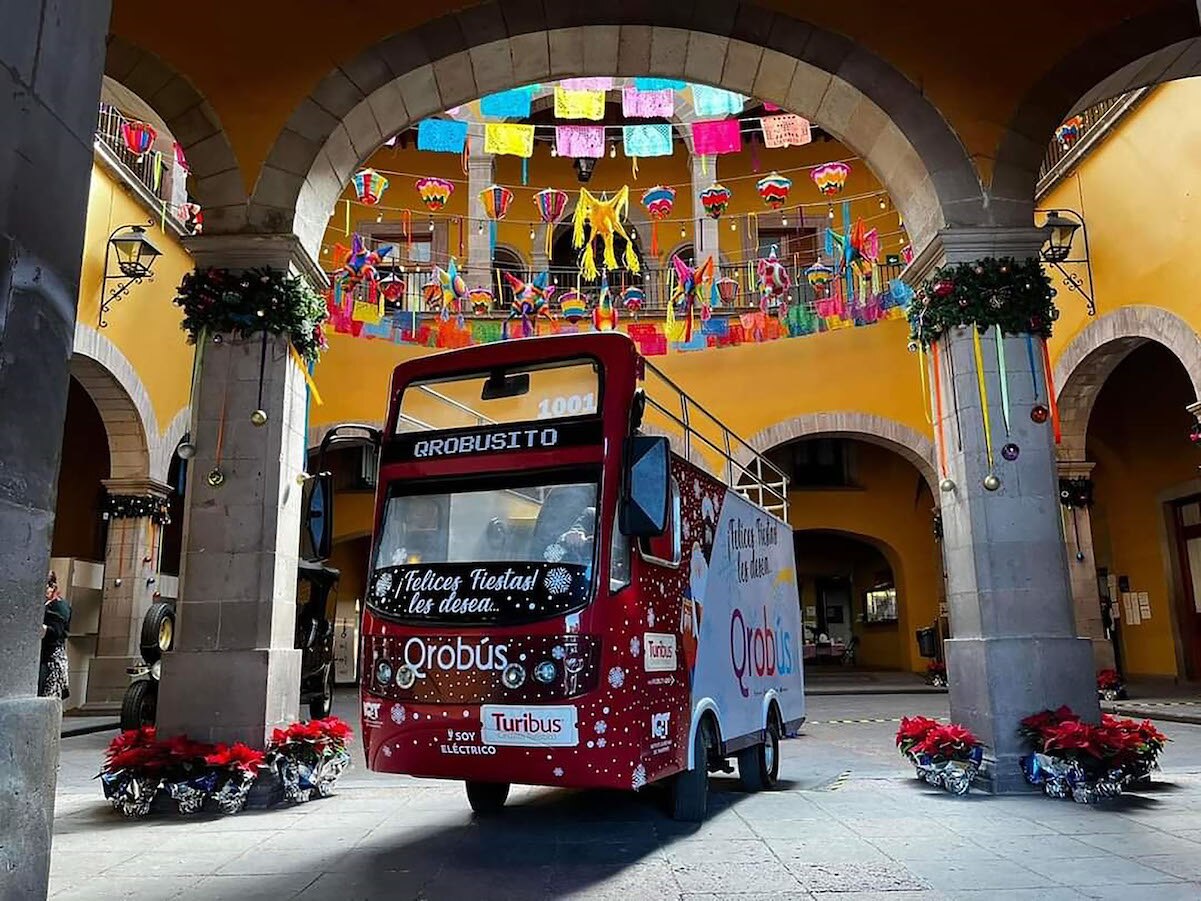 Lánzate a conocer el Qrobusito, está estacionado en el centro de Querétaro