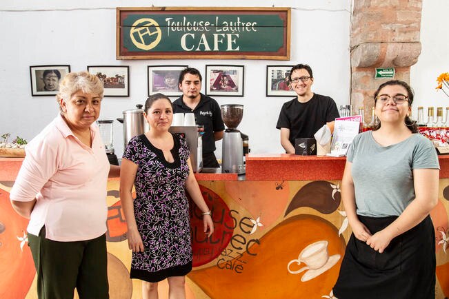 Un cafecito con mucho arte