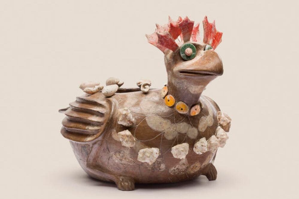 Vasija zoomorfa de la Ciudad de los Dioses. (CORTESÍA INAH)