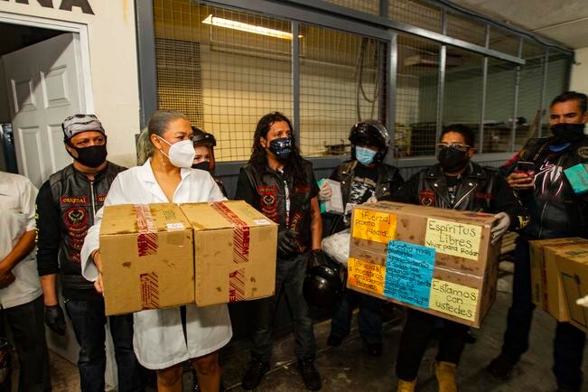 Bikers donan equipo al Hospital General