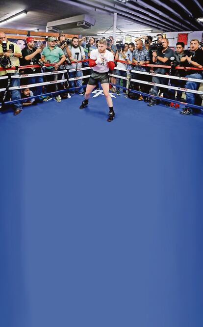 Álvarez hizo entrenamiento público (GOLDEN BOY PROMOTIONS)