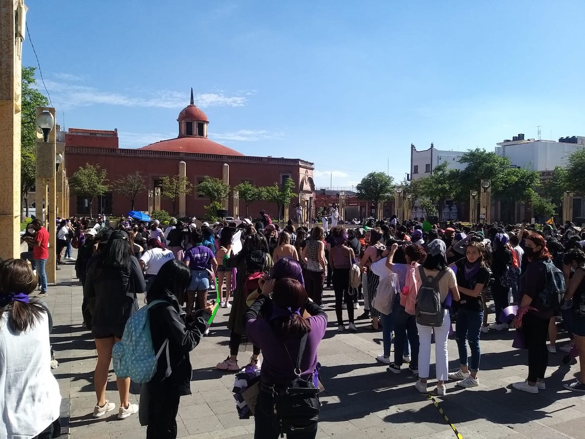 Inician las movilizaciones feministas por el 8M en Querétaro