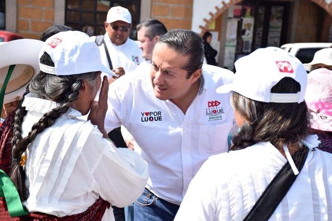 Luque visita Amealco para dar a conocer sus propuestas