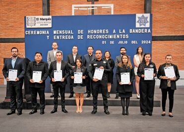Reconocen a 19 policías que resultaron bien evaluados en El Marqués 