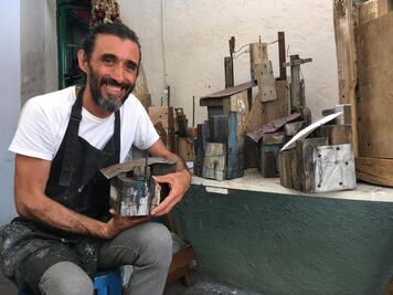 Walter Cruz pinta su Geopoética