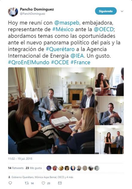 #Avance|FDS se reúne con la representante de México ante la OCDE