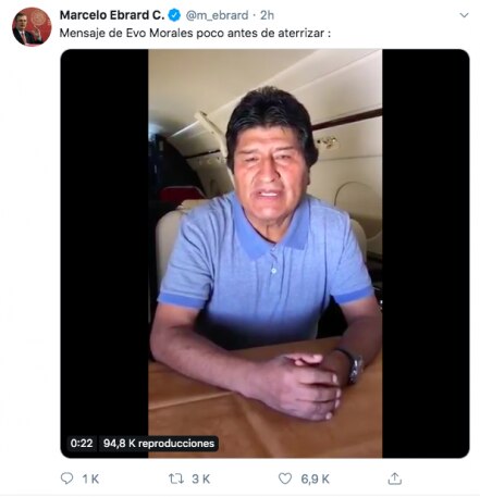 En video, Evo Morales agradece a AMLO por “salvarle la vida”