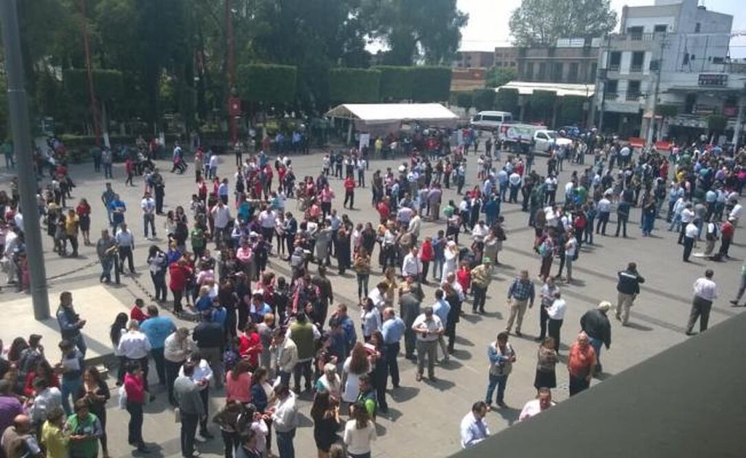 Sismo en Tlalnepantla. (Foto: Juan Manuel Barrera/El Universal)