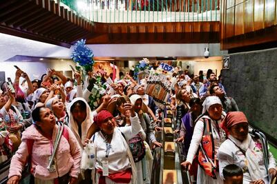 Desde Querétaro, peregrinas y peregrinos llegan a la BasÍlica de Guadalupe