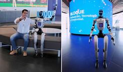 Felifer presenta a "Sara”, un robot queretano que opera con inteligencia artificial