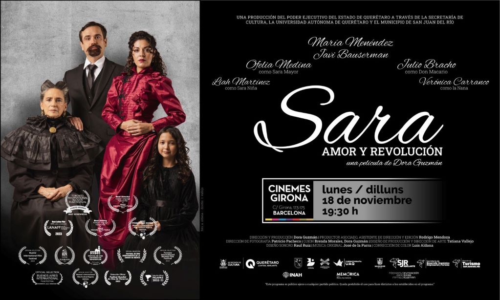 La película queretana “Sara, amor y revolución” se proyectará en España. Foto: Especial