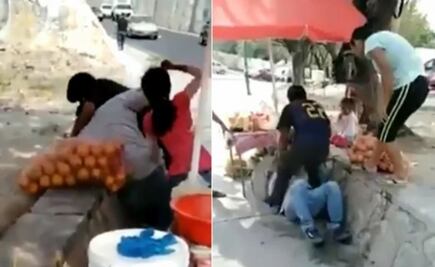 Familia de hondureños golpea a comerciantes mexicanos en Chiapas