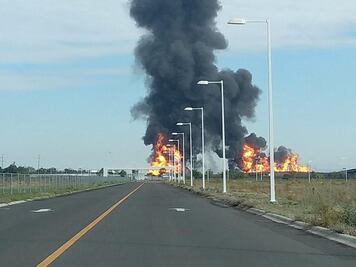 Explota ducto de gas en Celaya, Guanajuato