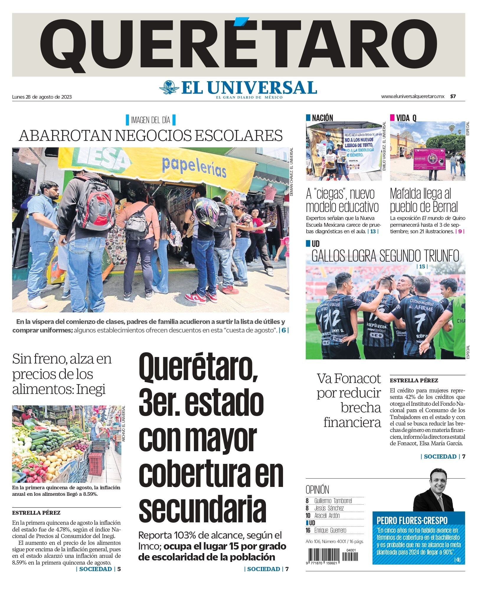 Portada 28 de agosto de 2023