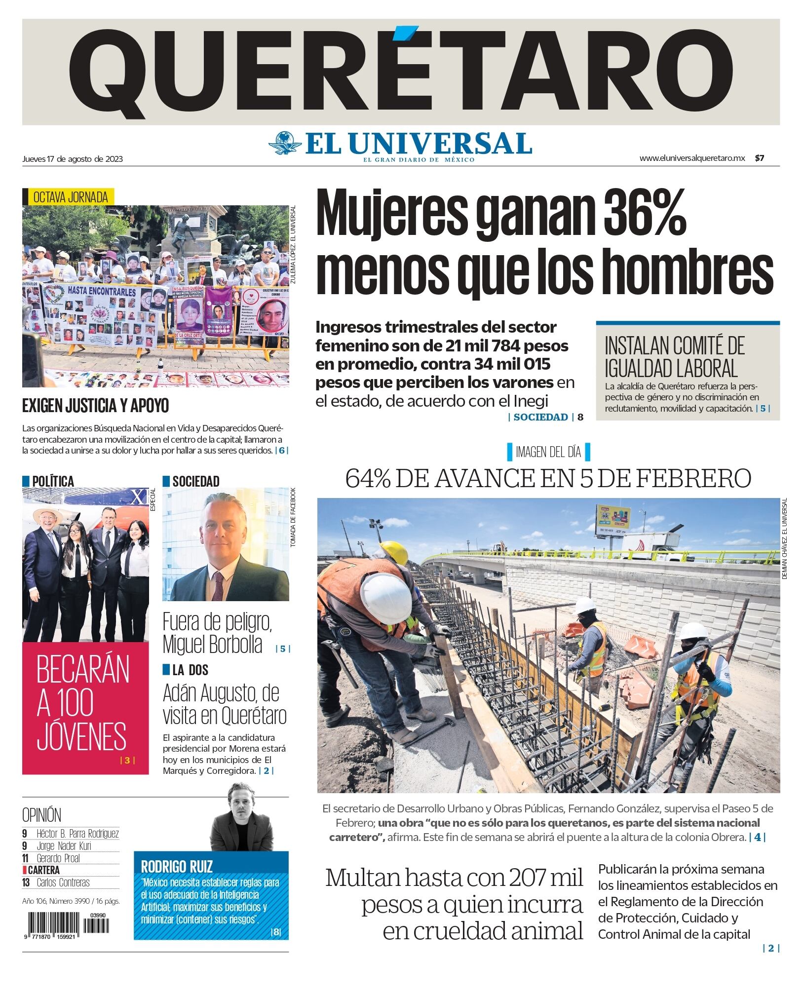 Portada 17 de agosto de 2023