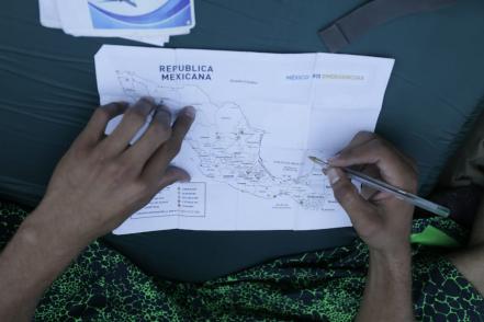 Llega a Querétaro un grupo más de la caravana migrante