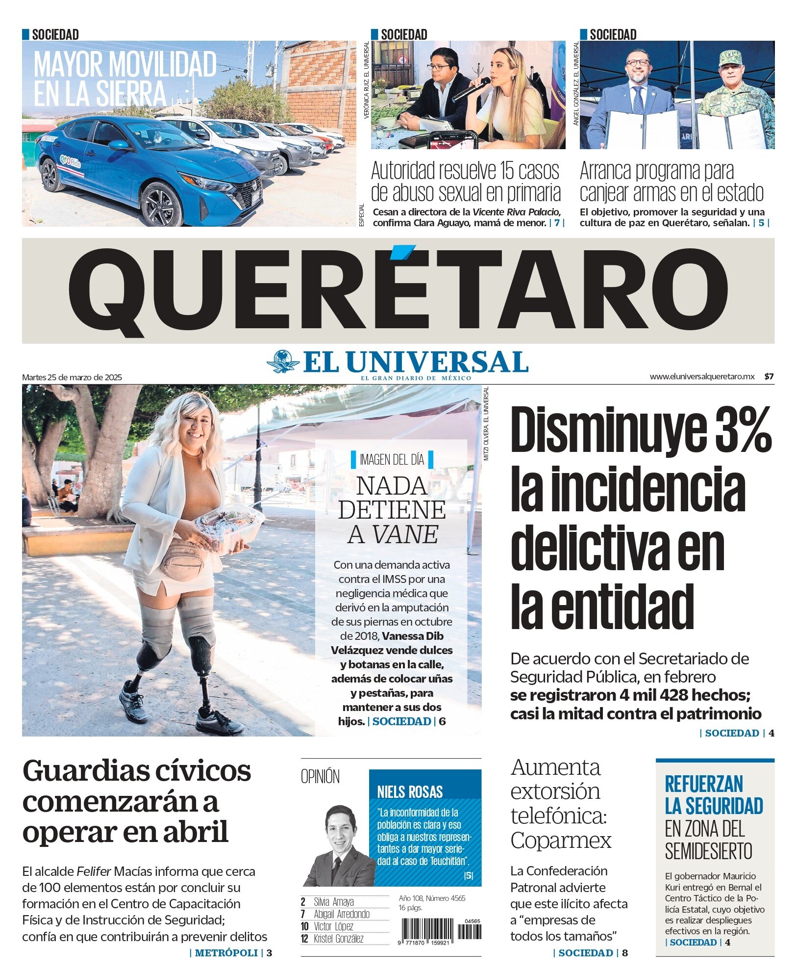 Portada 25 de marzo de 2025