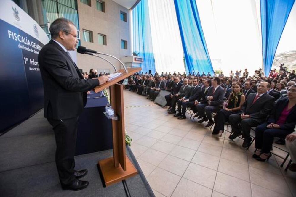Alejandro Echeverría Cornejo, fiscal general del estado, admitió que en algunos estados se han identificado fallos en el nuevo sistema de justicia penal, como el hecho de que muchos presuntos delincuentes logran su libertad inmediata (DEMIAN CHÁVEZ)