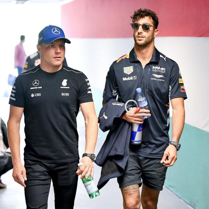 Ricciardo dominó la sesión matinal y luego la vespertina (ZSOLT CZEGLEDI. EFE)