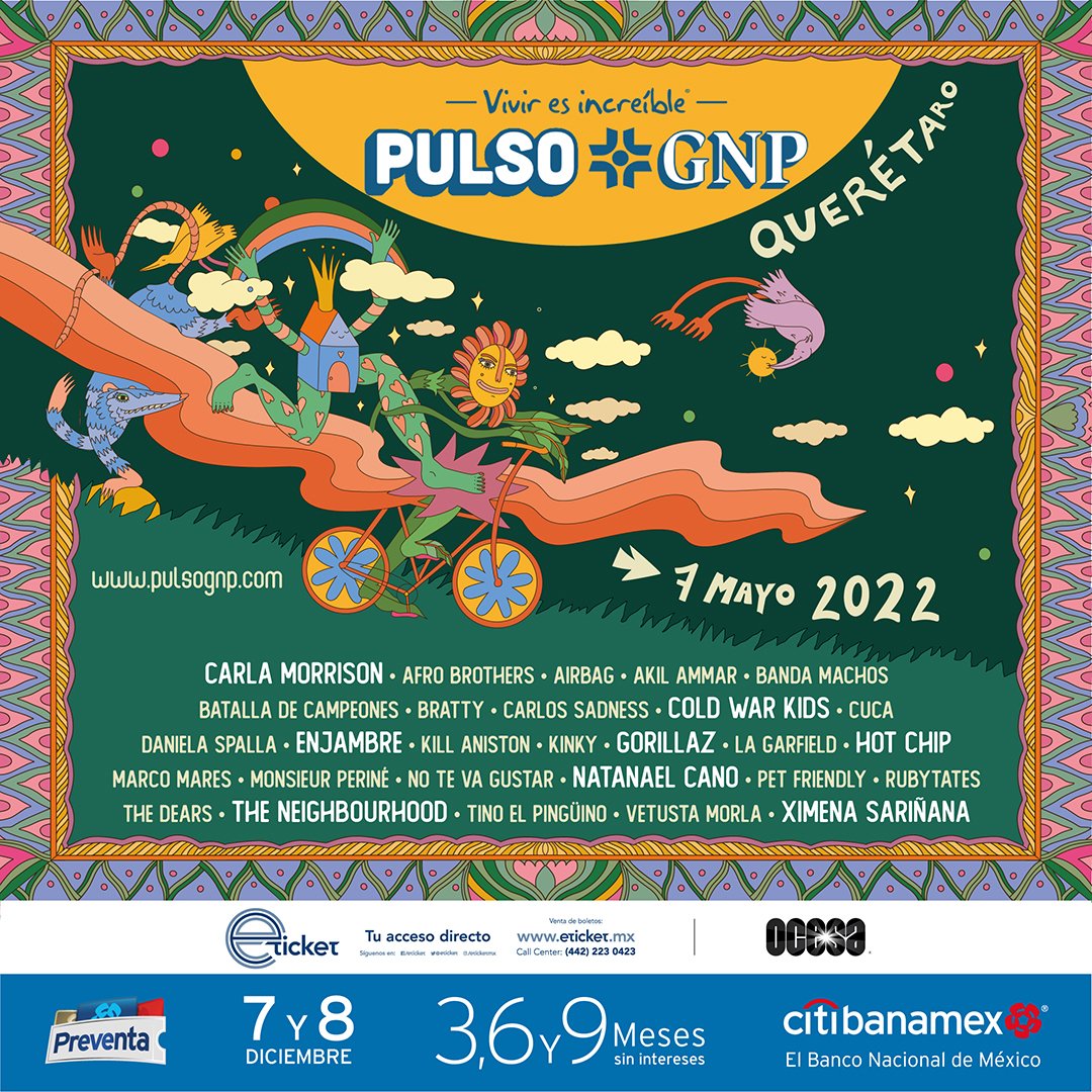 Gorillaz estará en Querétaro; es parte del Festival Pulso GNP 2022