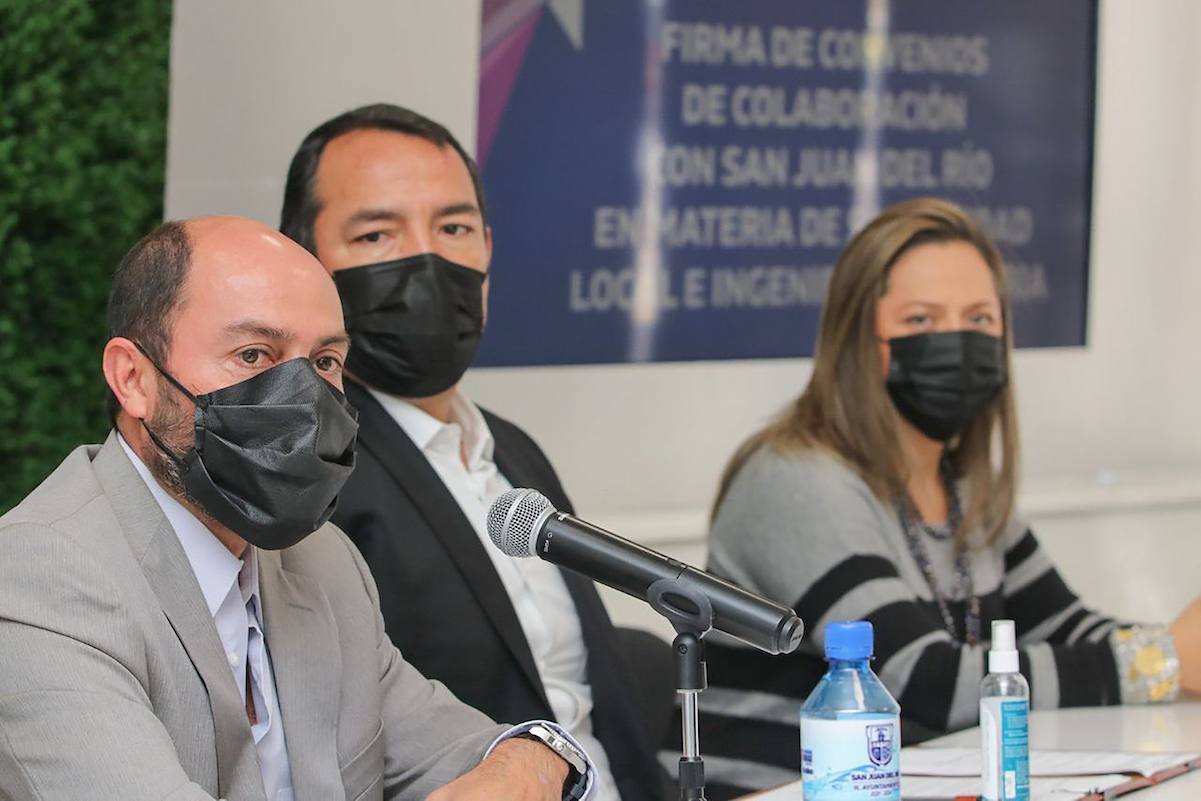 Firma San Juan del Río convenio de riesgos sanitarios   